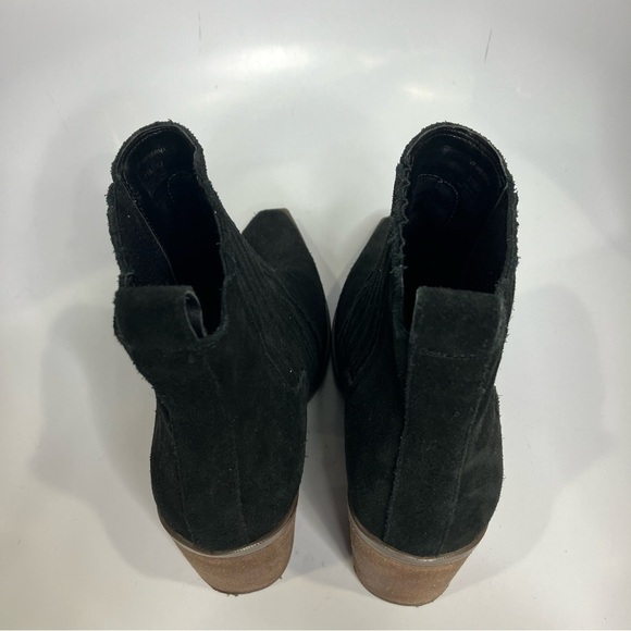 Vince Camuto black suede weverna booties block heel women’s size 11 trendy - Picture 5 of 8